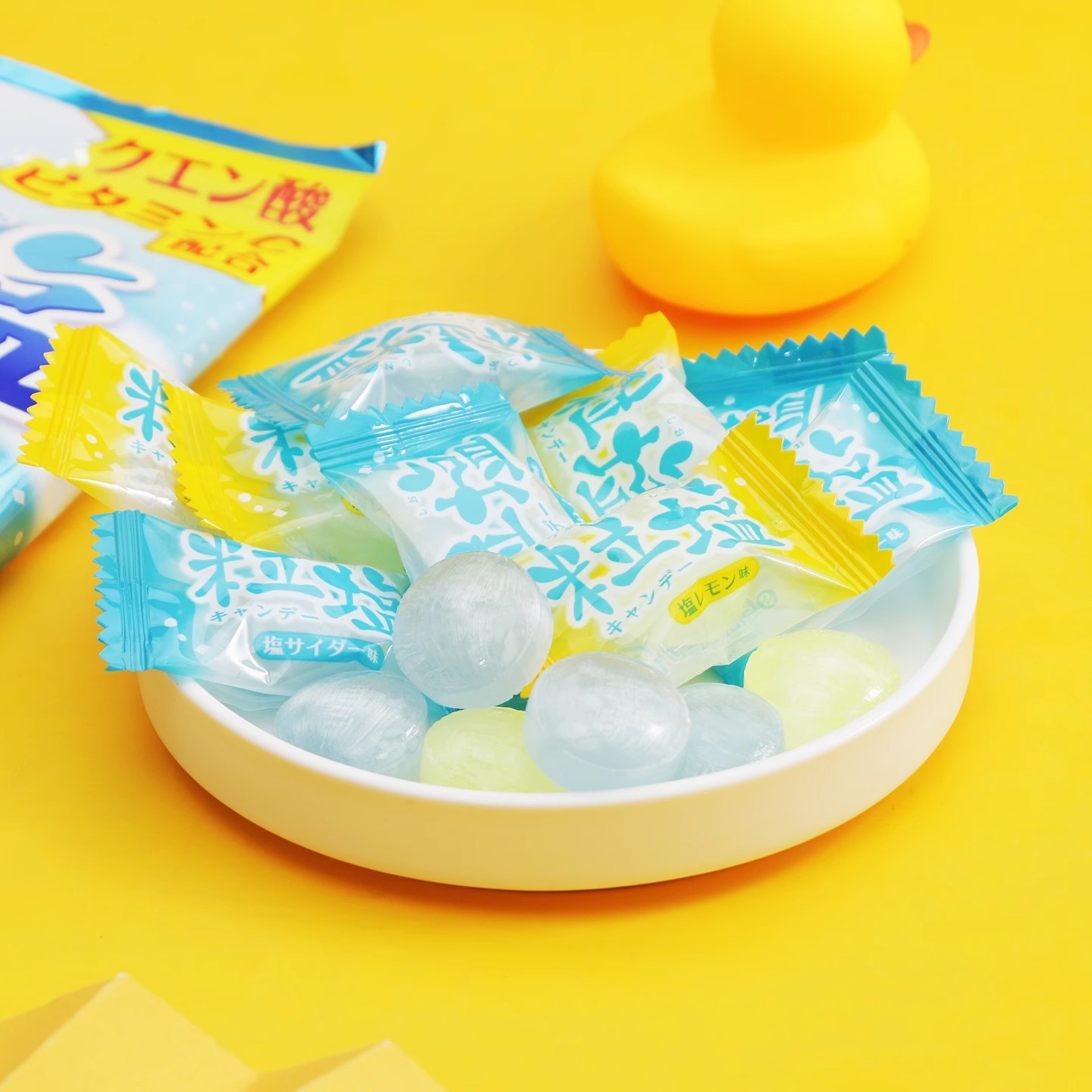 日本进口小零食senjaku扇雀饴咸柠檬盐味网红爆款好吃的糖果硬糖