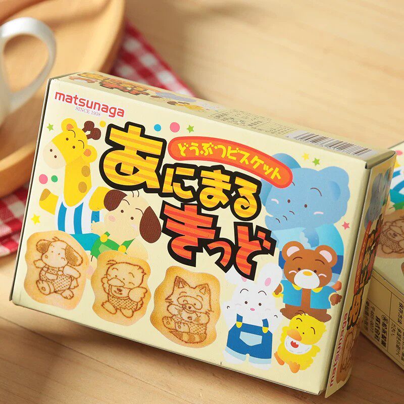 日本进口食品松永matsunaga动物饼35g宝宝磨牙零食儿童休闲饼干