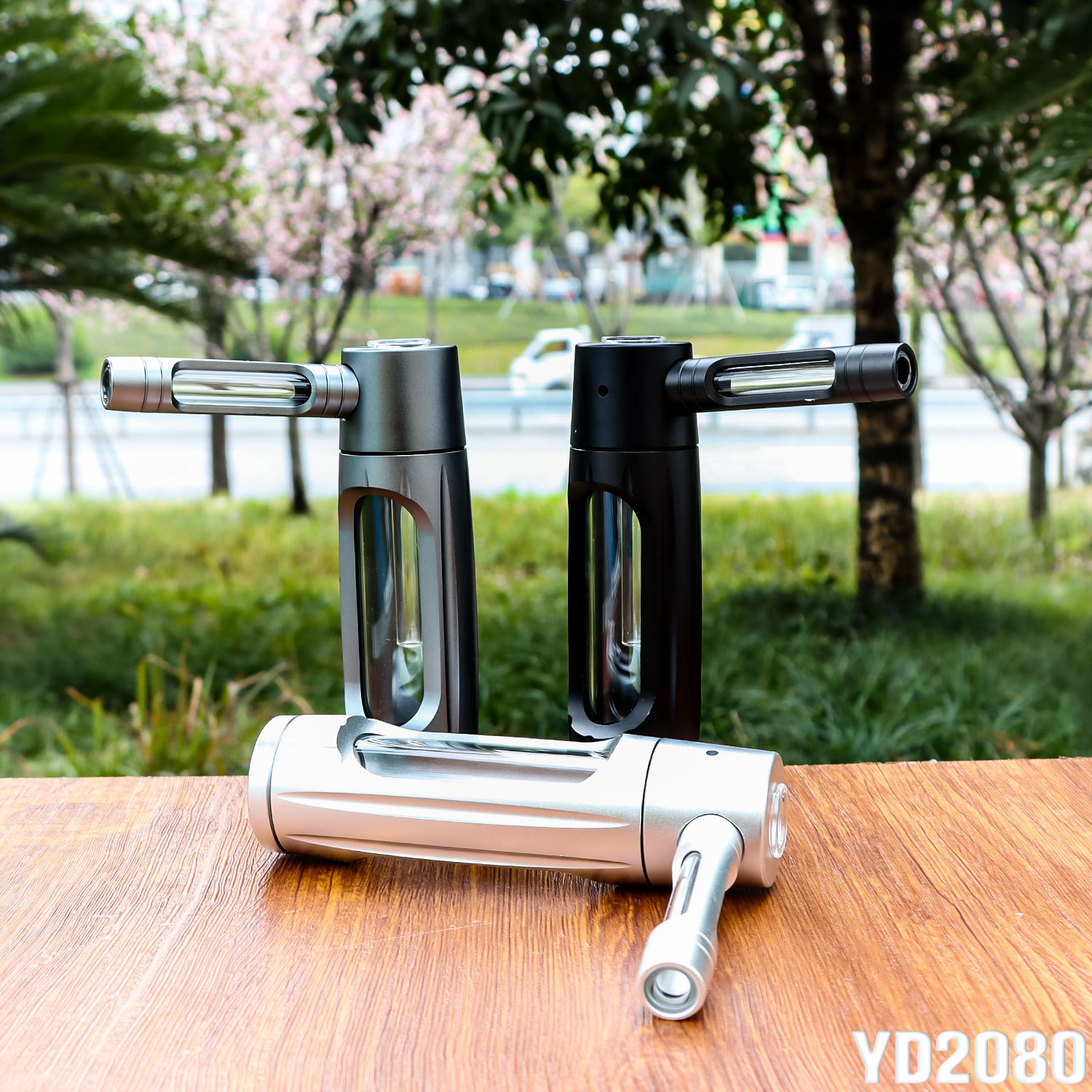 新款水烟斗150mm便携铝合金烟斗