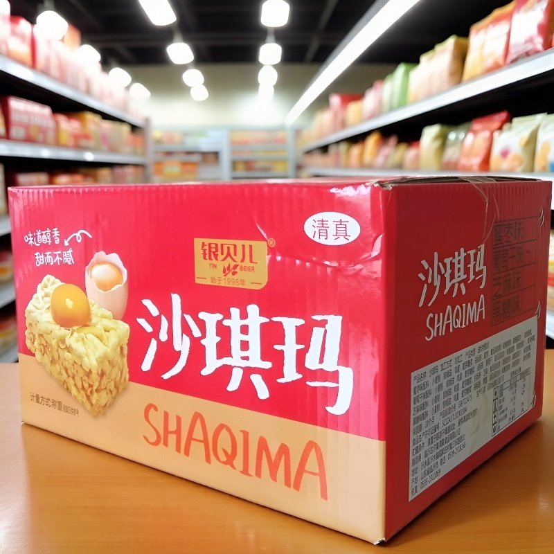 清真沙琪玛银贝儿回族传统糕点心老式萨其玛休闲零食独立小包装,零食/坚果/特产,沙琪玛,淘宝优惠券,粉丝福利购,淘宝优惠卷