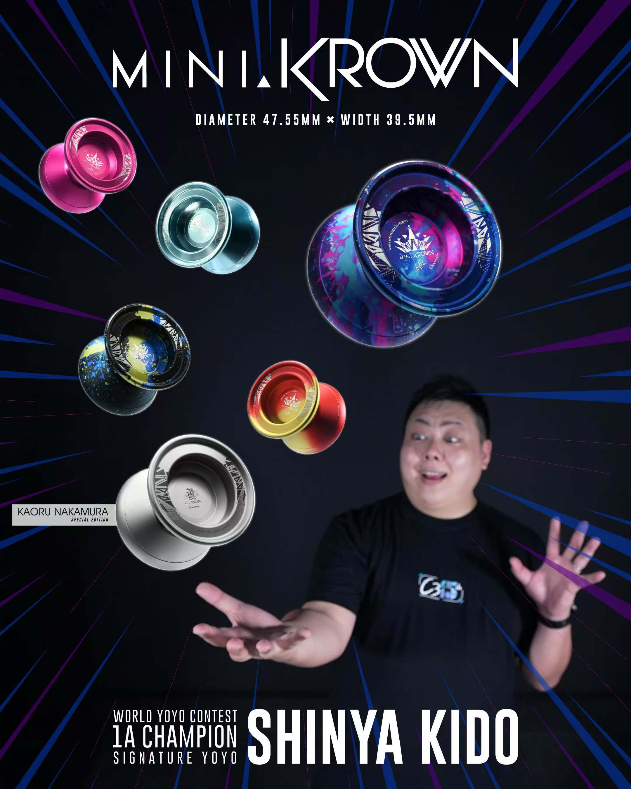 新款 香港C3悠悠球 合金 1A krown.Mini 迷你皇冠 正式版 专业 竞