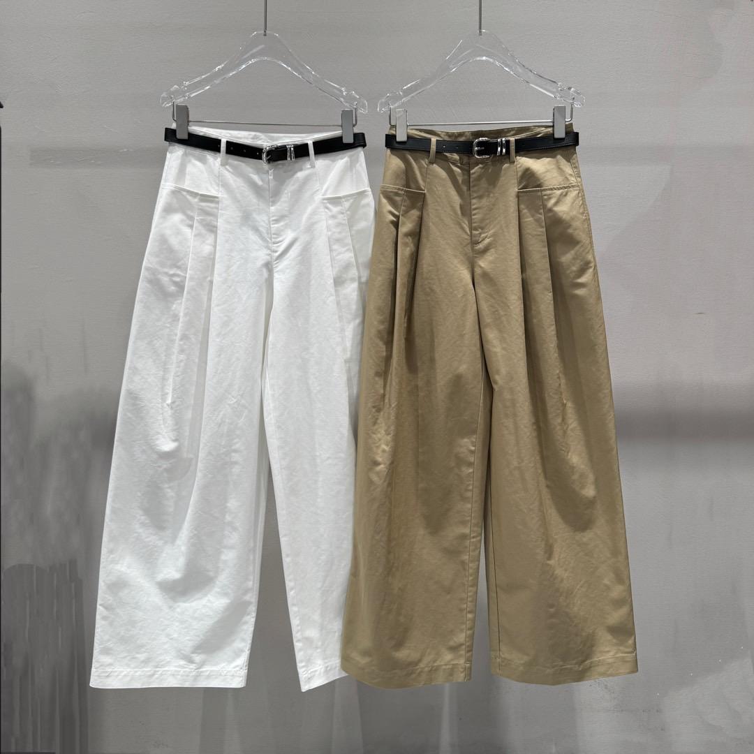 艾诺丝范范官方旗舰店2025春季新款时尚百搭高腰纯色直筒休闲裤女