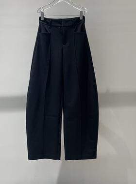 店艾诺丝2025秋季新款时尚百搭高腰显瘦直筒弯刀裤长裤女AR304111