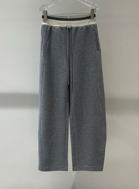 店艾诺丝2025秋季新款时尚百搭宽松显瘦系带休闲裤女长裤AR313009