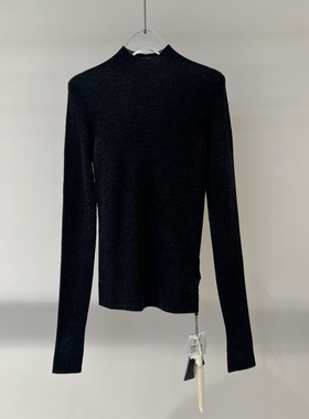 店艾诺丝2025秋季新款时尚百搭修身显瘦半高领针织衫女AR804017