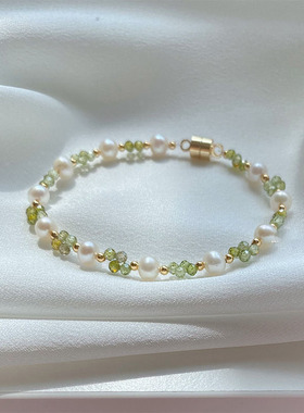 手工制作包金手链锆石学生小清新