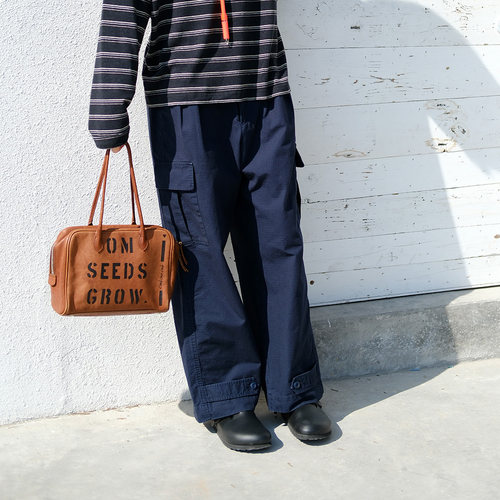 【NEW】caicaicai 藏青薄款宽松夏季休闲裤