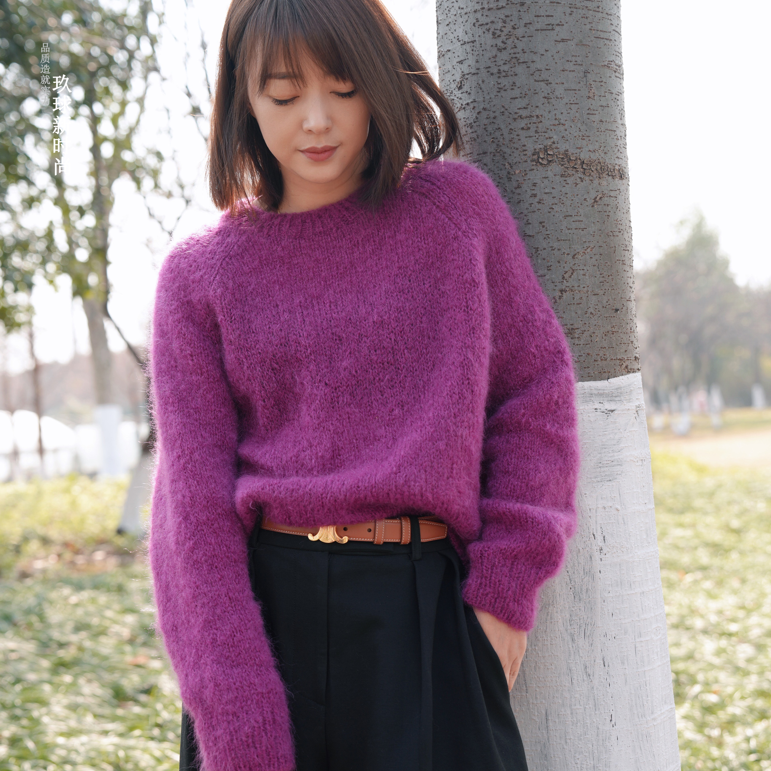 织羊驼毛插肩袖款进口羊驼毛一两（50克）价格，玖球纺织手编线DI