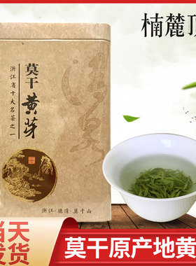 莫干黄芽2025新茶上市明前头采嫩芽100g散装黄茶高山绿茶叶野茶