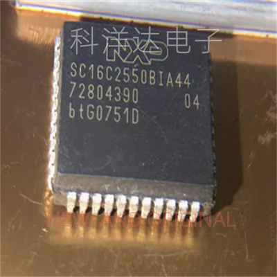 SC16C2550BIA44      PLCC44    通用异步接收器发送器芯片 全新