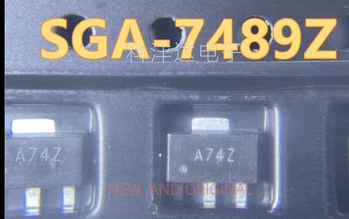 SGA-7489Z SGA7489Z丝印A74Z SOT89信号增益射频低噪声功率放大器