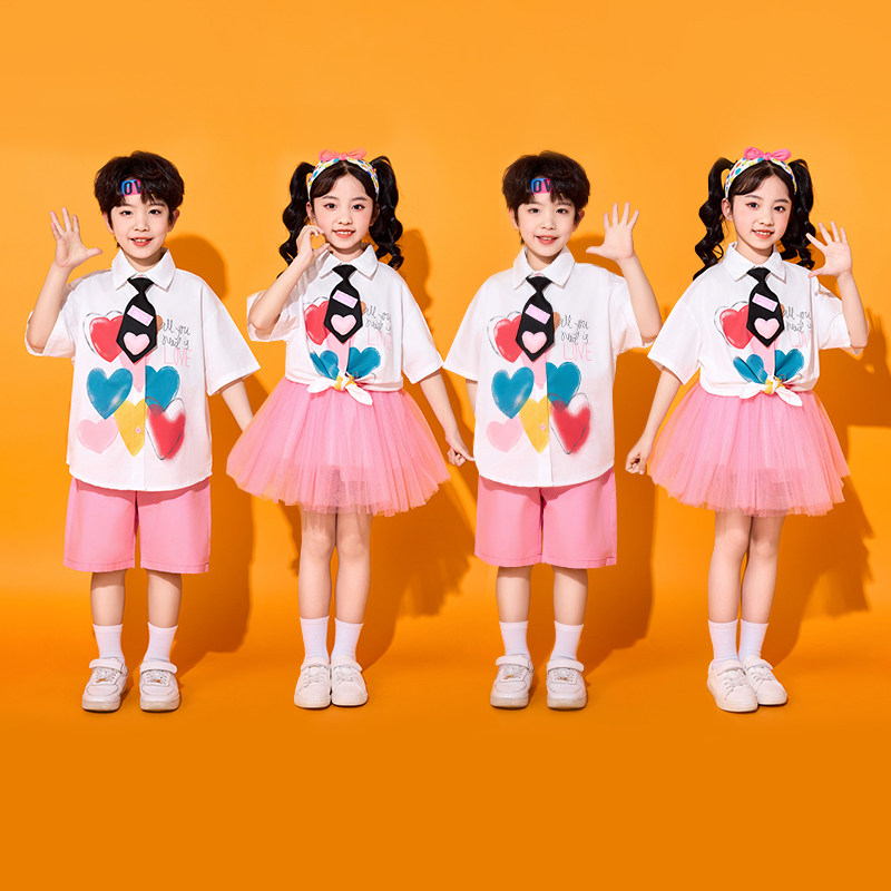 六一儿童表演服小学生运动会演出服幼儿园班服啦啦队毕业合唱服装