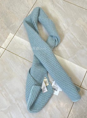 2024早秋新J家1.5针过笠士温柔保暖百搭羊绒针织围巾16617