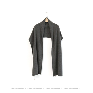 J家 舒适软糯山羊绒12针1条毛柳条纯色百搭保暖针织围巾披肩66695