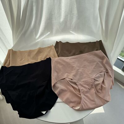 高腰收腹提臀透气 抗菌裆 一片式无痕内裤女 3条包邮2222