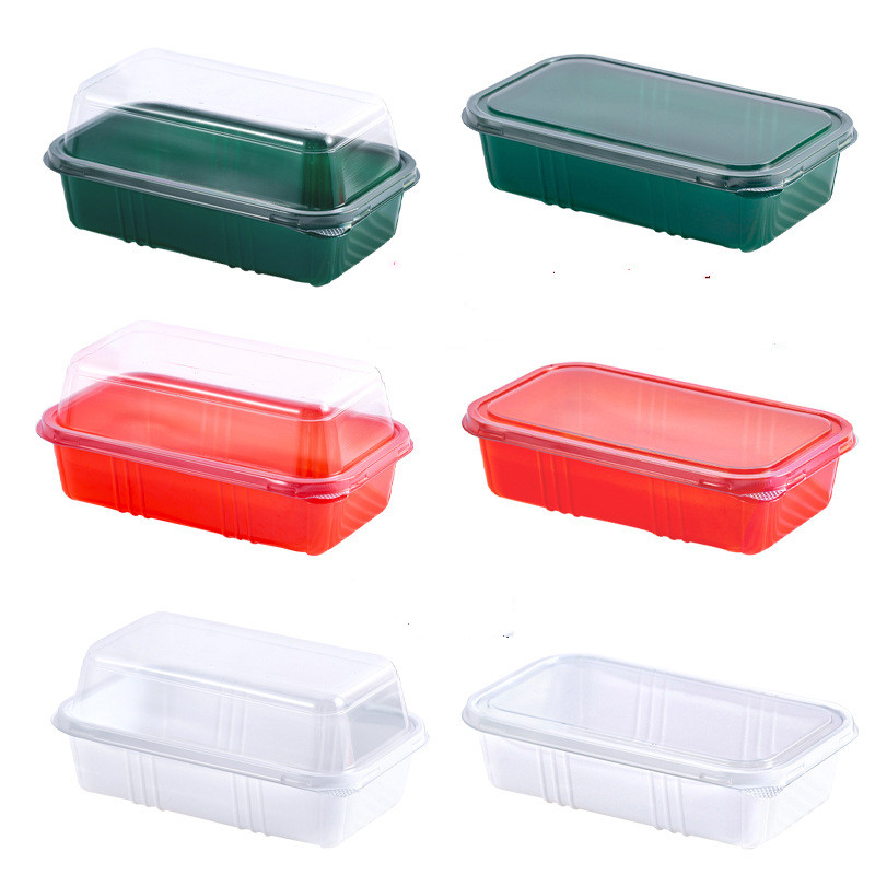 中式糕点包装盒桃酥老婆饼烘焙点心透明打包盒子吸塑盒泸溪河同款