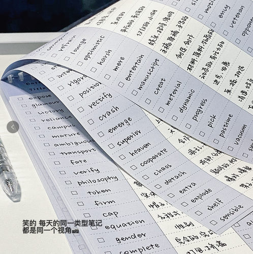花生双面活页可拆网格便签