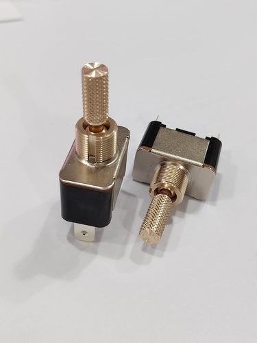 M12钮子开关 玫瑰金色拉花手柄  适用DIY音响房车改装灯饰控制板