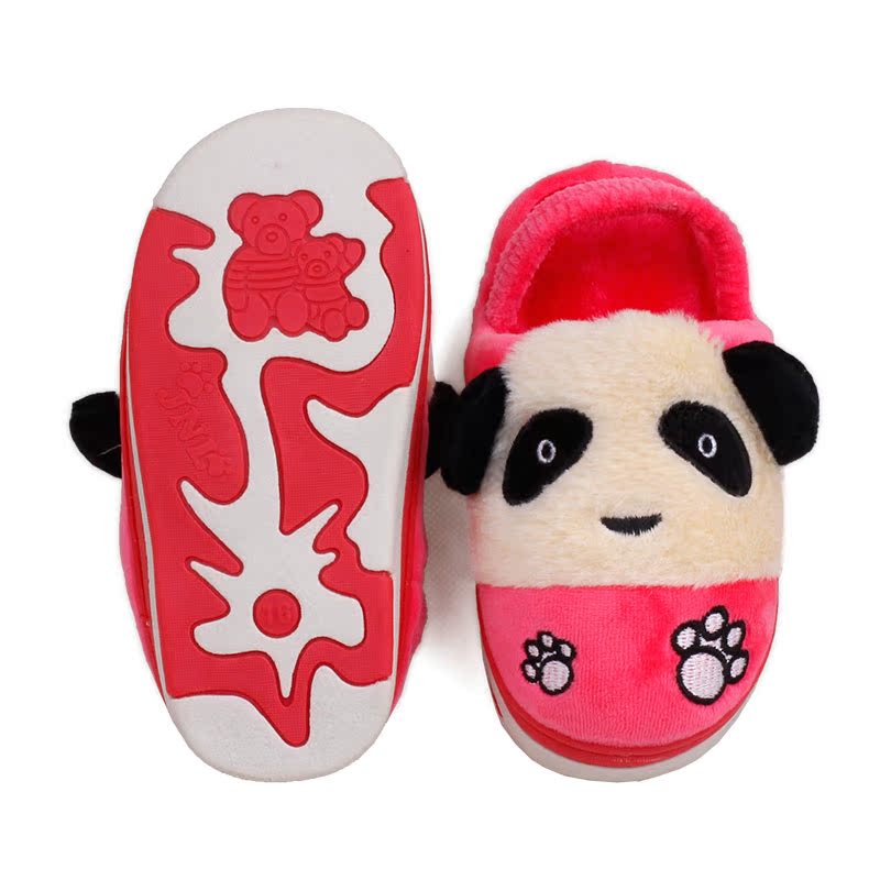 Chaussons enfants en suède pour hiver - semelle caoutchouc - Ref 1033166 Image 4