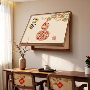 电闸装饰画客厅多媒体网线盒电闸遮丑壁画玄关墙面弱电线盒遮挡板