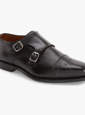 Allen Edmonds美国产男鞋英伦雕花牛皮商务搭扣正装皮鞋真皮鞋子