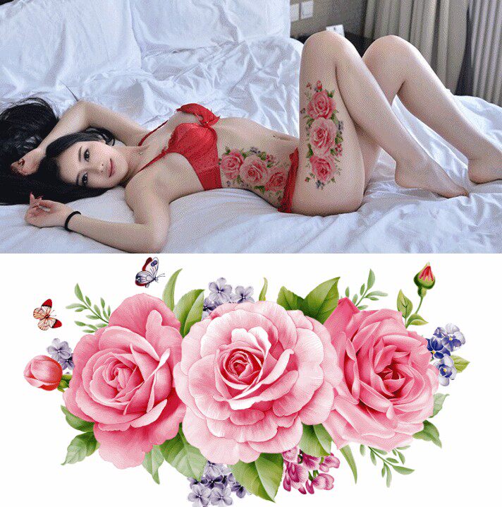 纹身贴 防水 女 持久 性感 化妆/美容工具