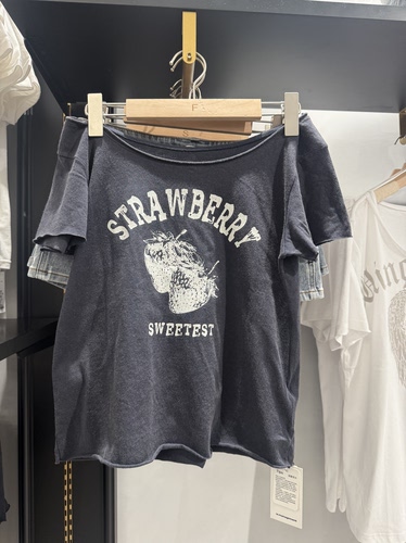 WM wmanagement国内正品代购斜肩短袖T恤不支持退换