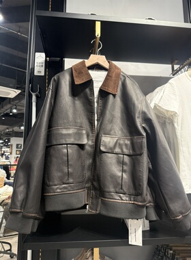 WM wmanagement国内正品代购仿皮拼接夹克外套不支持退换