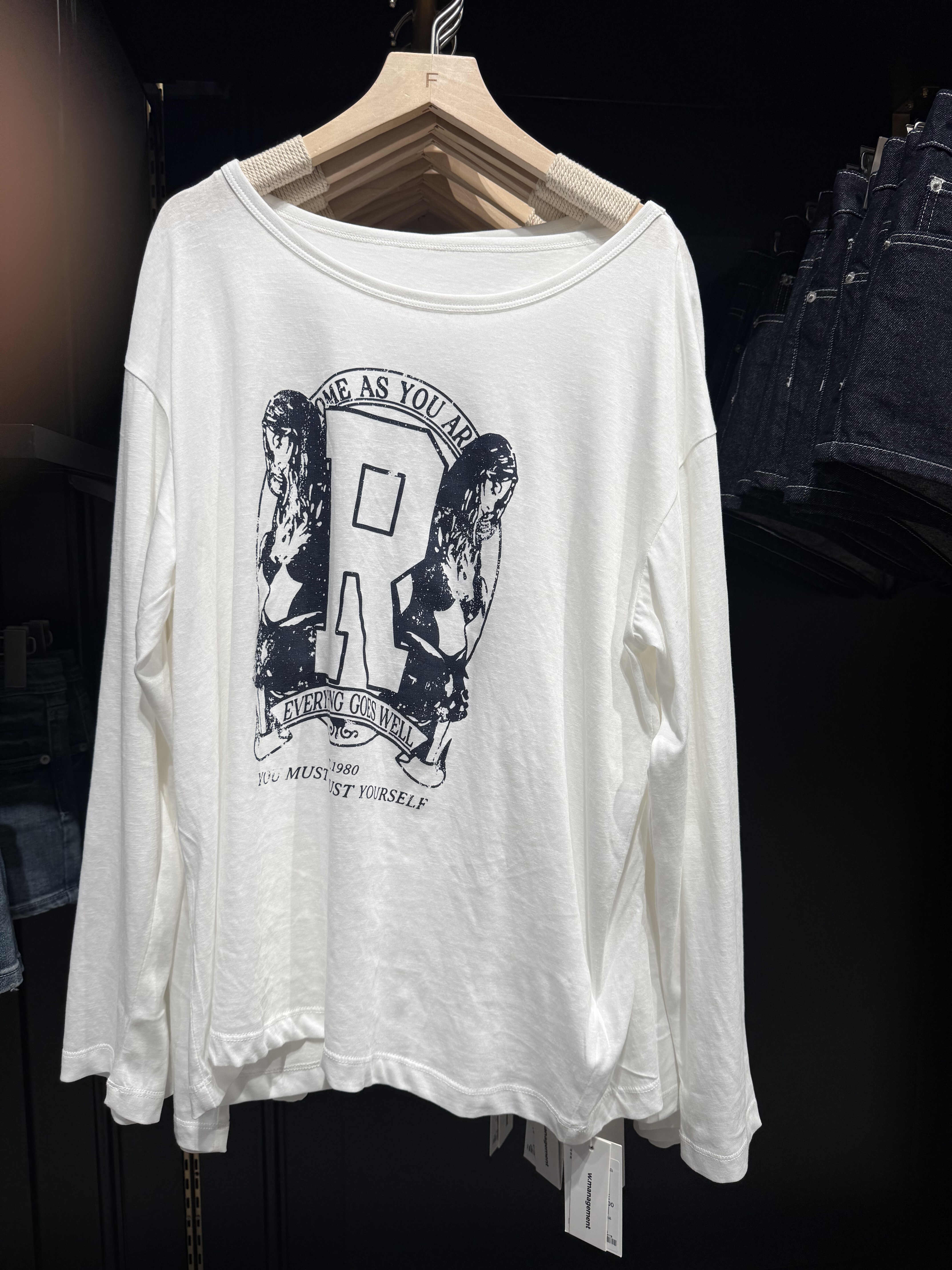 WM wmanagement国内正品代购长袖印花T恤不支持退换