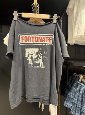 WM wmanagement国内正品代购斜肩短袖上衣不支持退换