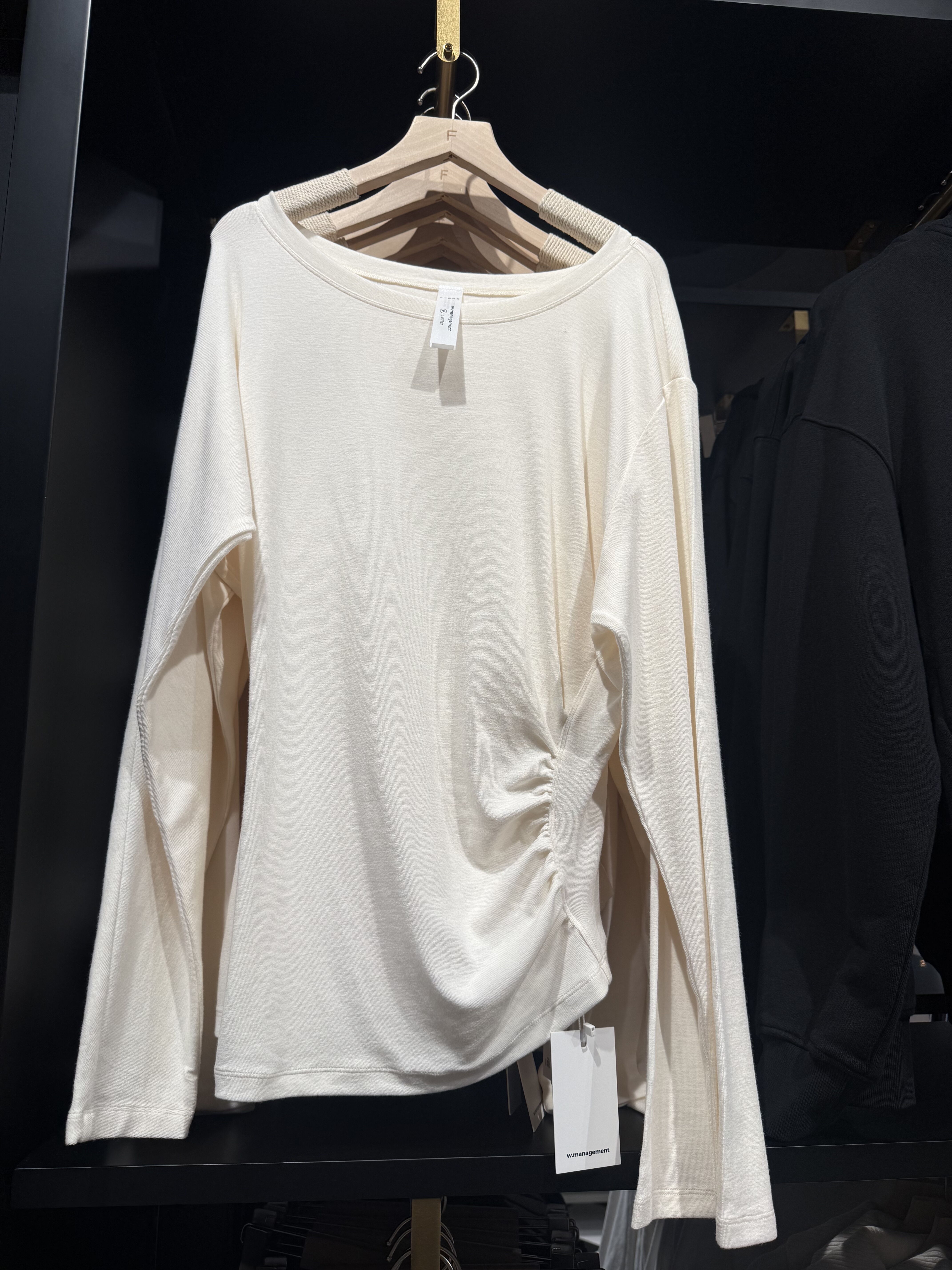 WM wmanagement国内正品代购长袖侧边褶裥上衣不支持退换