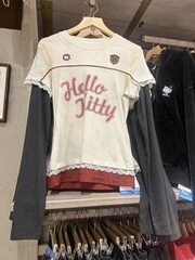 BASEMENT FG 国内北京BF正品代购假两件长袖T恤不退换