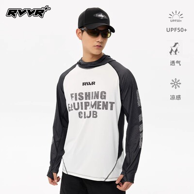 25新款RVVR户外冰丝凉感防晒衣男款夏季透气防紫外线upf50+钓鱼服
