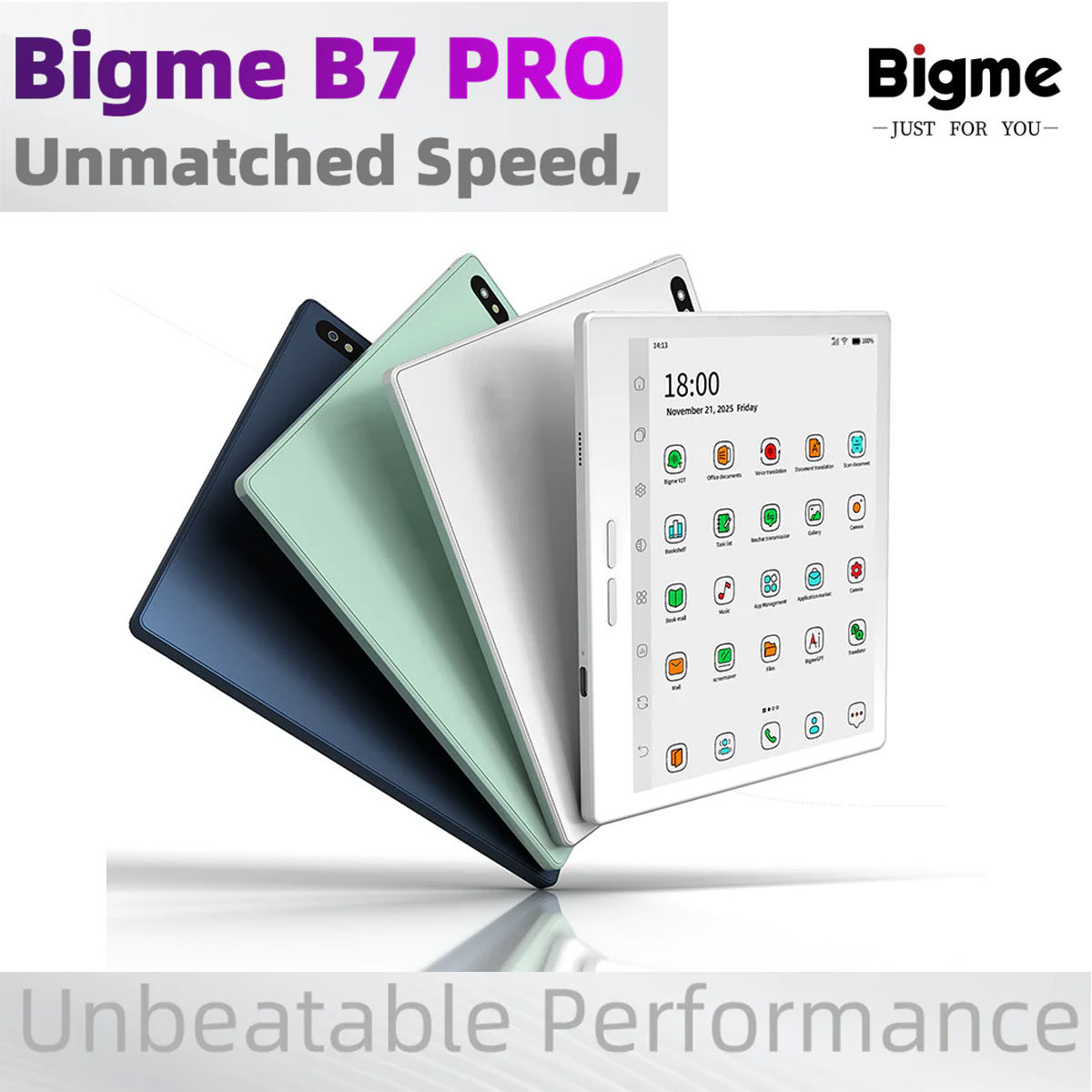 新款上市大我Bigme B7 PRO彩色墨水屏手机电子书阅读器海外版