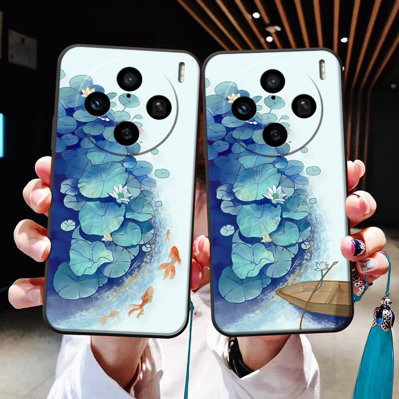 荷边鲤鱼适用于一加12/11手机壳浮雕oneplus ace3精致1+9prt吉利8pro软壳ace pro中国风一加8t流苏一加7/6/5t