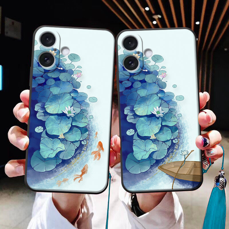 荷边鲤鱼适用于iPhone 1手机保护套/壳