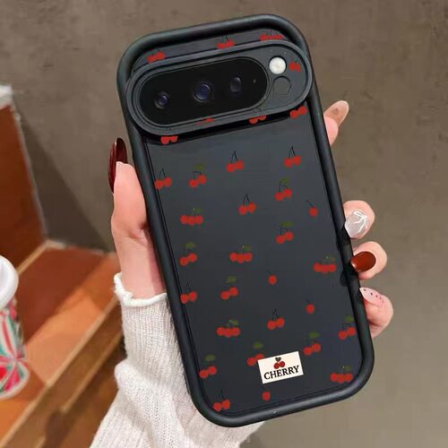 红框樱桃适用于谷歌Pixel10proXL/10pro手机壳9proXL简约Google Pixel8pro保护套7pro软壳7A/8A/10/10pro
