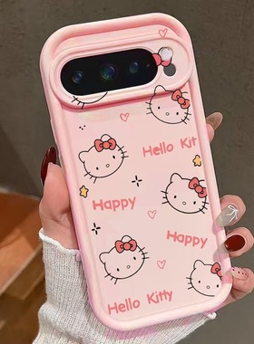 粉色卡通适用于谷歌Pixel 9pro手机壳Pixel 9proXL时尚Google Pixel8pro保护套Pixel7pro软壳7A少女Pixel8A