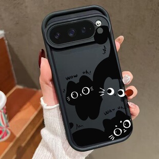 堆堆猫咪适用于谷歌Pixel10proXL/10pro手机壳9proXL卡通Google Pixel8pro保护套7pro软壳7A/8A/10可爱10pro