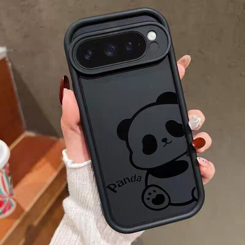 可爱熊猫适用于谷歌Pixel10proXL/10pro手机壳9proXL卡通Google Pixel8pro保护套7pro软壳7A/8A/10可爱10pro