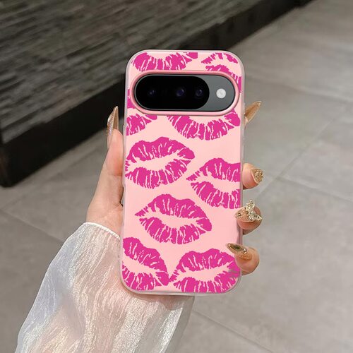 粉色扶桑花适用于谷歌Pixel10proXL/10pro手机壳9proXL果冻壳Google Pixel8pro保护套7pro花朵7A/8A/10/10pro