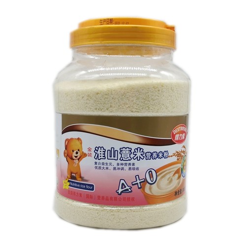 得力素淮山薏米营养米粉800克桶装速食米糊流食鼻饲成人多维生素