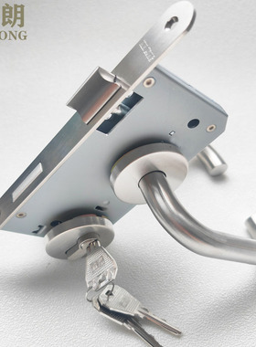 坚朗欧标防火锁27105不锈钢KIN LONG通道门消防门304把手分体门锁