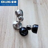 坚朗黑色门吸卧室墙防撞门碰家用房门地锌合金强磁门吸静音门顶吸