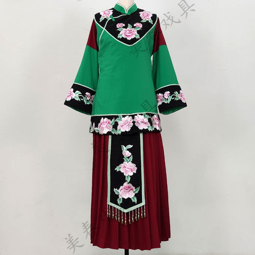 美春戏具2024一缕麻高档媒婆戏服