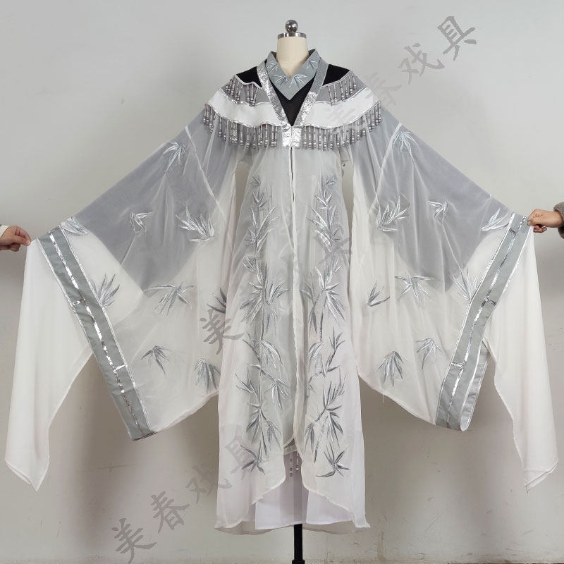 新款高档渐变莲台观音绣花越剧旦衣戏服戏剧戏曲黄梅戏舞蹈演出服