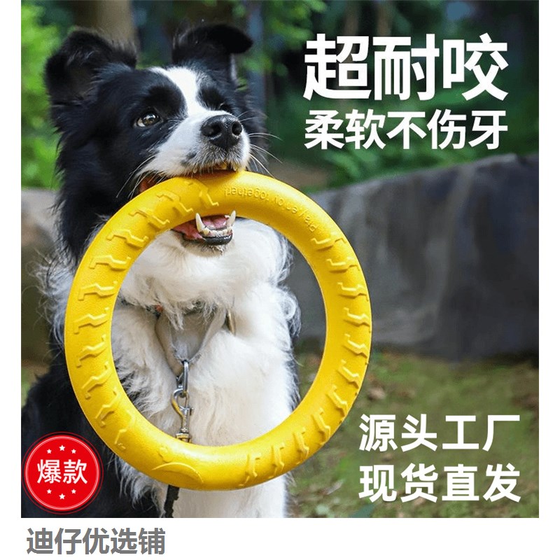 EVA飞盘狗狗玩具轻便可浮水户外互动训练中小型犬宠物用品图片