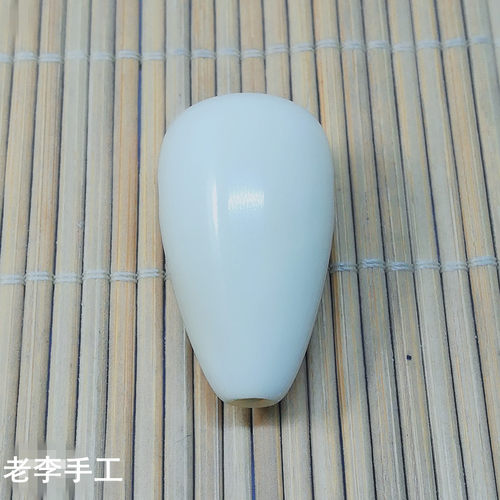 老李一体三通水滴天然象牙果佛头