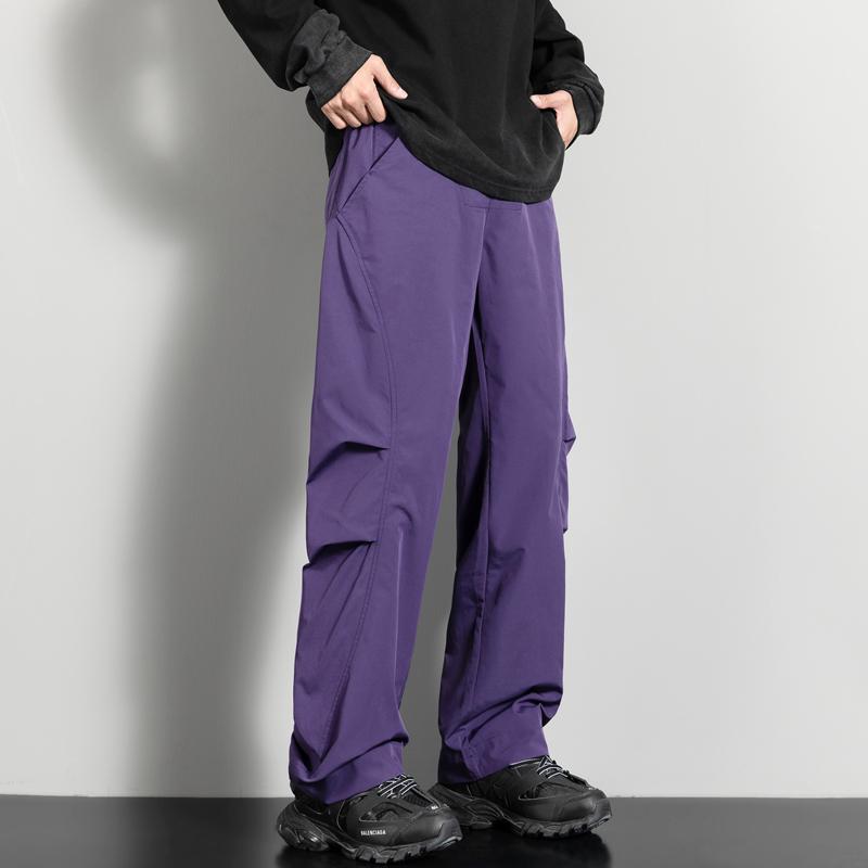 K028-P50户外工装裤百搭弯刀裤子微喇男休闲裤登山宽松,男装休闲裤,电商D310（原电商305）
