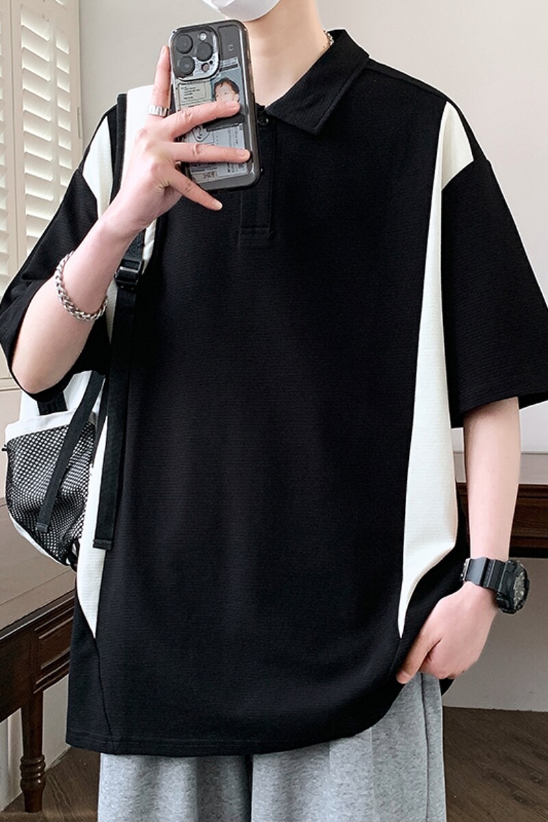 25070-特P60夏季休闲时尚T恤男短袖打底衫青少年翻领短袖polo衫,男装T恤,电商D310（原电商305）